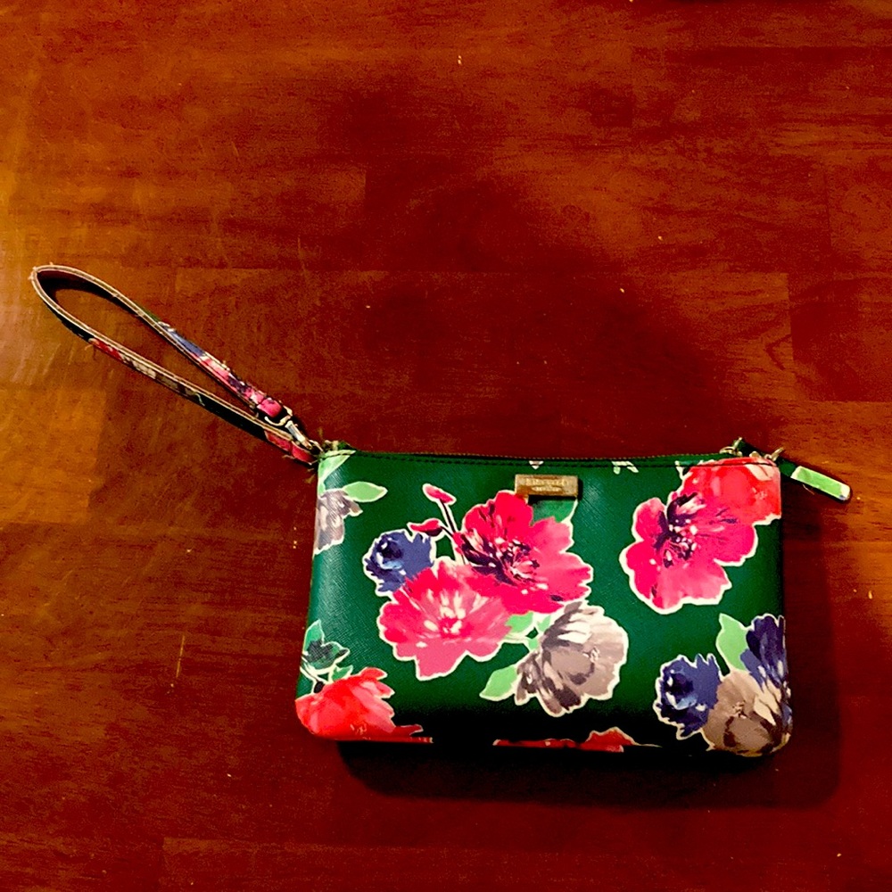 85% off Kate spade jewel tone green wristlet